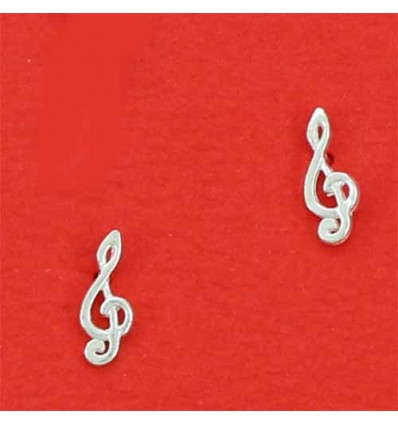 boucles d'oreilles mini clef de sol