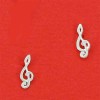 boucles d'oreilles mini clef de sol