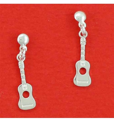 boucles d'oreilles pendantes guitare