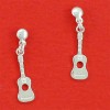 boucles d'oreilles pendantes guitare