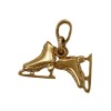 two tiny ice skating boots pendant
