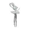 ballet dancer with crossed arms pendant