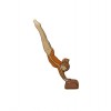 green gymnast jumping pin