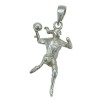 pendentif joueuse de handball hand féminin