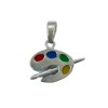 pendentif palette de peinture, pendentif peintre