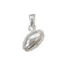 pendentif ballon de rugby argent massif