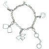 bracelet cheval avec 5 charm's cheval