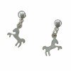 boucles d'oreilles cheval cabré pendantes