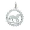 pendentif cheval au pas tendance et strass