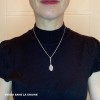 big racket and ball tennis pendant
