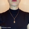 big racket and ball tennis pendant