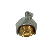 pendentif casque de pompier F1bicolore