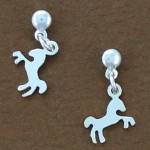 Boucles d'oreilles cheval équitation